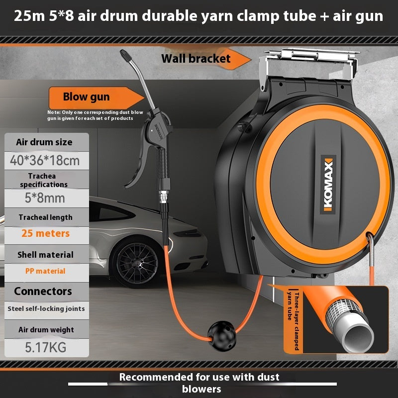 Bobbin Winder Automatic Retractable Auto Repair Pipe The Gripper Tube Hose Reel