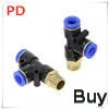 PU" PUG 4 6 8 10 12 14 16 MM OD Hose Pipe Straight Push in Fitting Pneumatic Push to Connect Air Quick Fitting