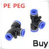 PU" PUG 4 6 8 10 12 14 16 MM OD Hose Pipe Straight Push in Fitting Pneumatic Push to Connect Air Quick Fitting