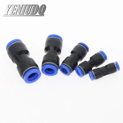 PU" PUG 4 6 8 10 12 14 16 MM OD Hose Pipe Straight Push in Fitting Pneumatic Push to Connect Air Quick Fitting