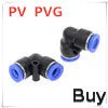 PU" PUG 4 6 8 10 12 14 16 MM OD Hose Pipe Straight Push in Fitting Pneumatic Push to Connect Air Quick Fitting