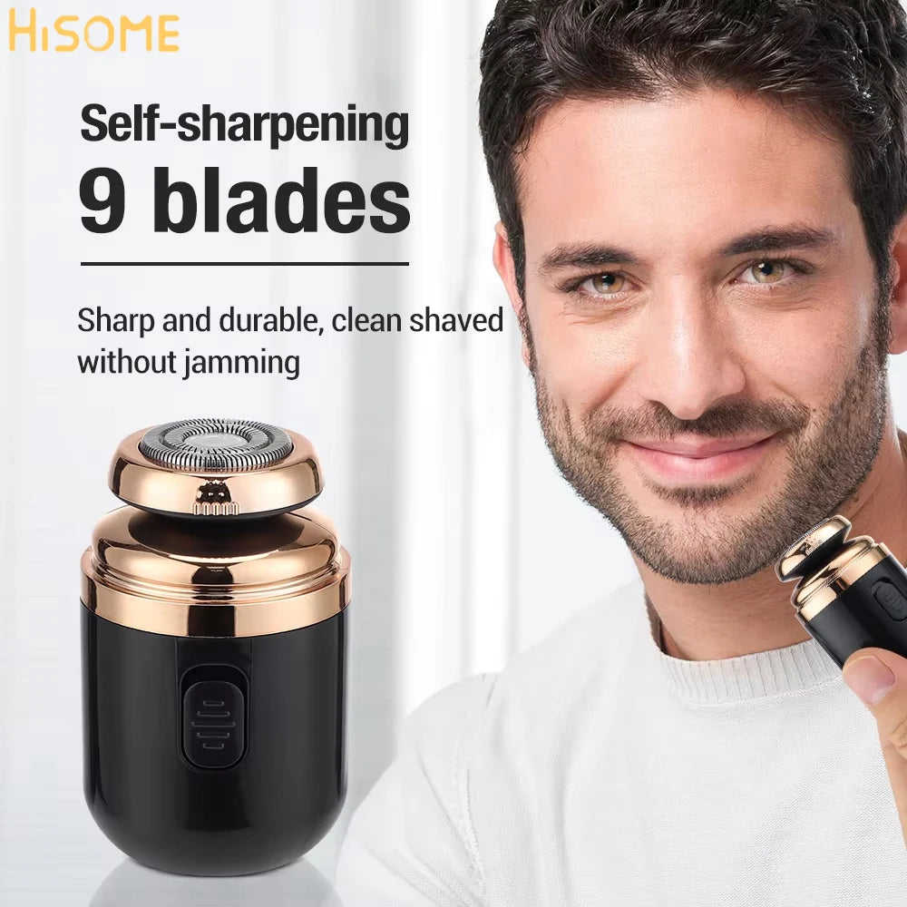 Mini Electric Shaver For Men Razor Portable Travel Hair Trimmer Electric Beard Scraper Knife Painless Shaving USB Rechargeable