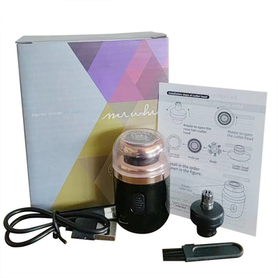 Mini Electric Shaver For Men Razor Portable Travel Hair Trimmer Electric Beard Scraper Knife Painless Shaving USB Rechargeable