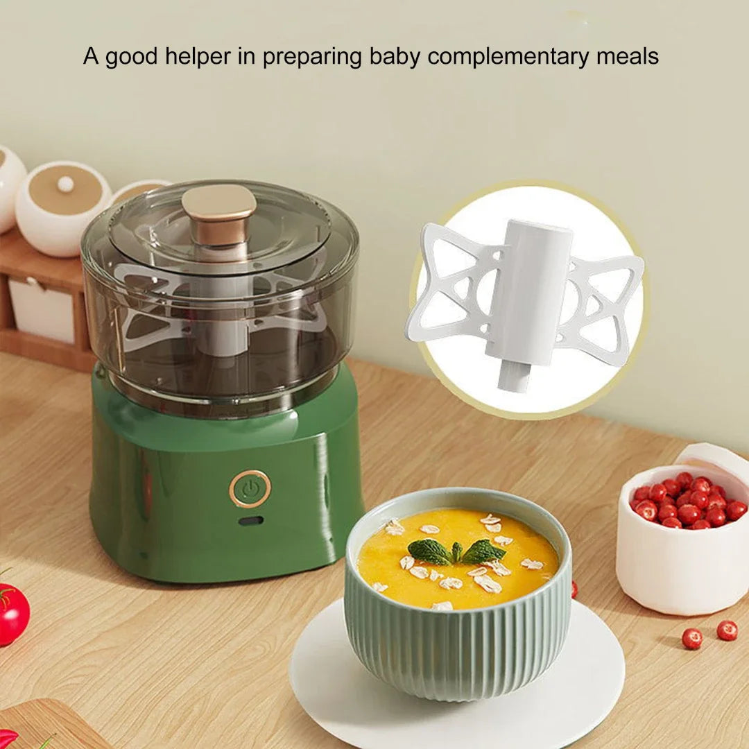 Mini Meat Grinder Electric Garlic Masher Multifunctional Kitchen Wireless Food Stir Shredder Baby Auxiliary Food Machine 350ml