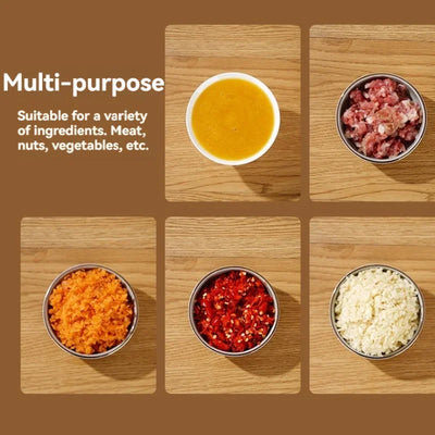 Hot Sale Mini Electric Garlic Chopper100ml Kitchen Tool Portable Cordless USB Charging Meat Grinder Food Onion Vegetable Chopper