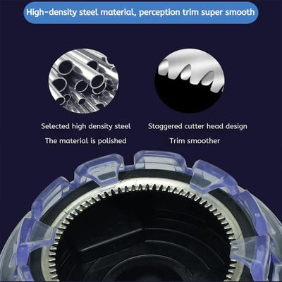 Wireless circular hair clipper with LED display, 2025 new circular fast hair clipper, 3-12mm length adjustable self-hair kit