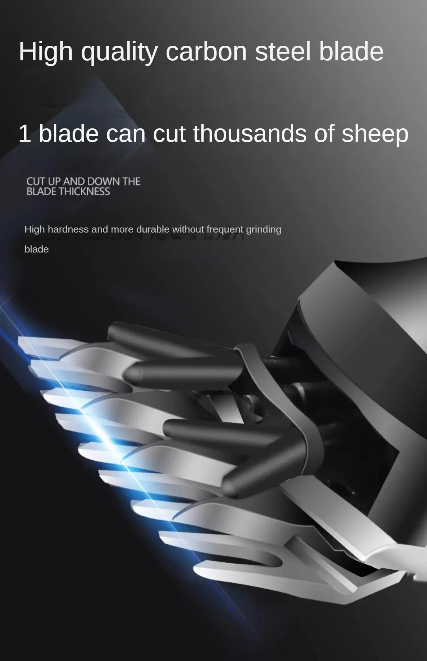 Wireless Electric Sheep Shears Lithium Battery Clipper with Charger for Shearing Sheep, Goats and Other Farm Animals