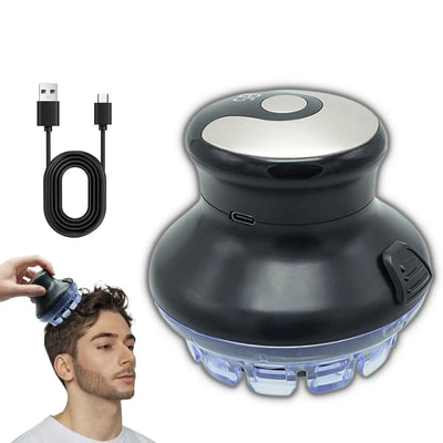 Wireless circular hair clipper with LED display, 2025 new circular fast hair clipper, 3-12mm length adjustable self-hair kit