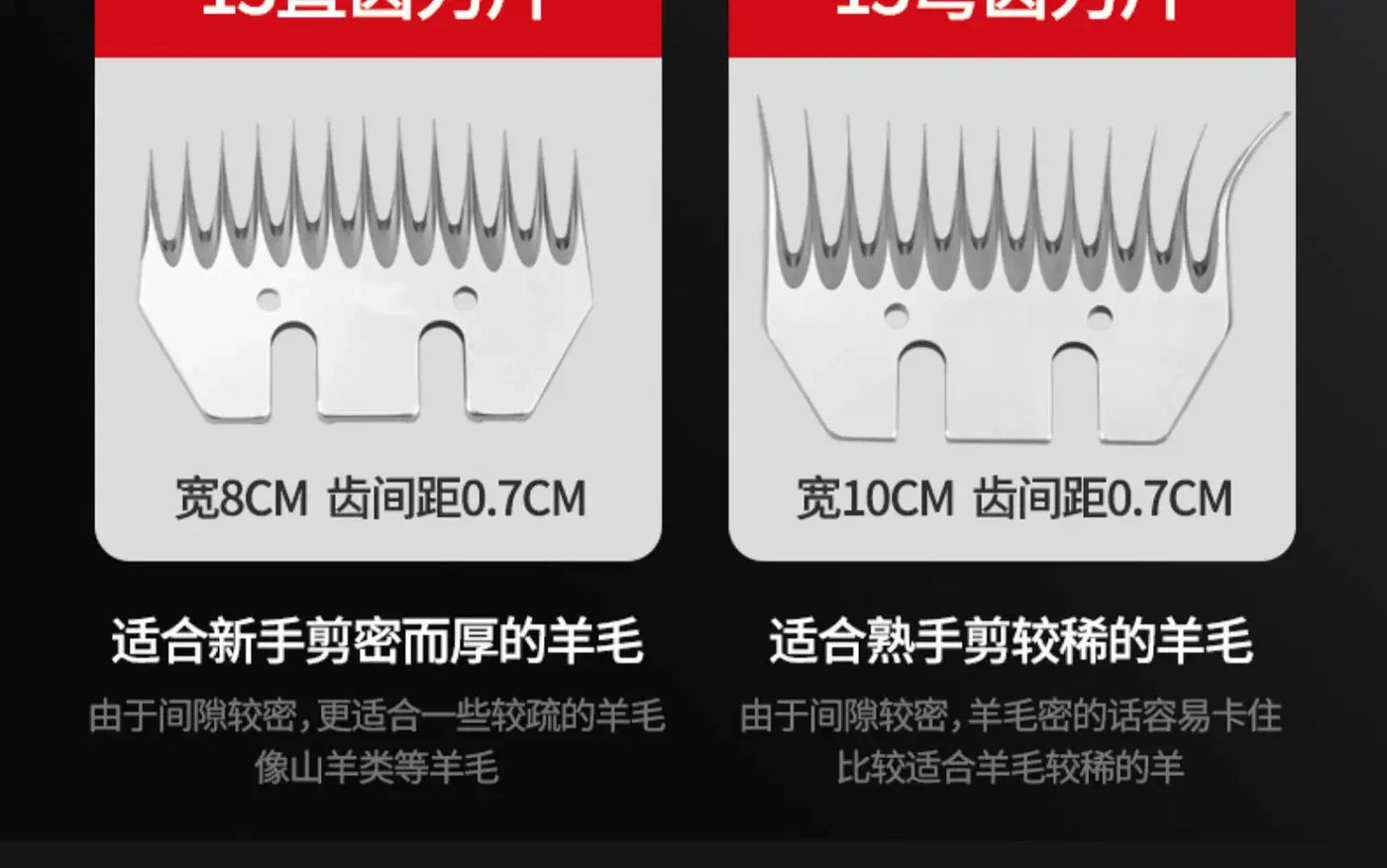 Wireless Electric Sheep Shears Lithium Battery Clipper with Charger for Shearing Sheep, Goats and Other Farm Animals
