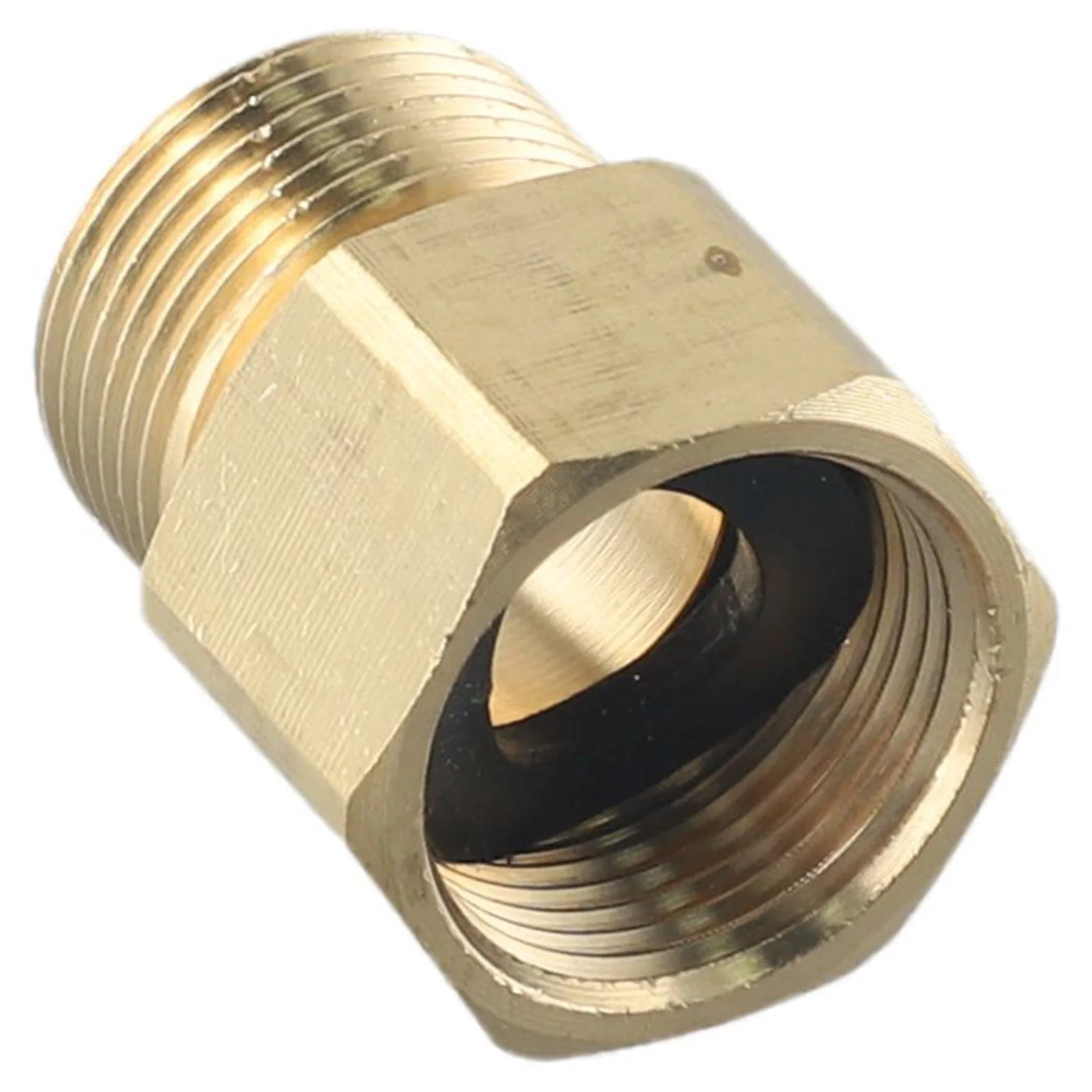 High Pressure Washer Gun Copper Brass M22 15mm Male Thread To M22 14mm Female Hose To Hose Connection Metric Pipe To Gun Adapter