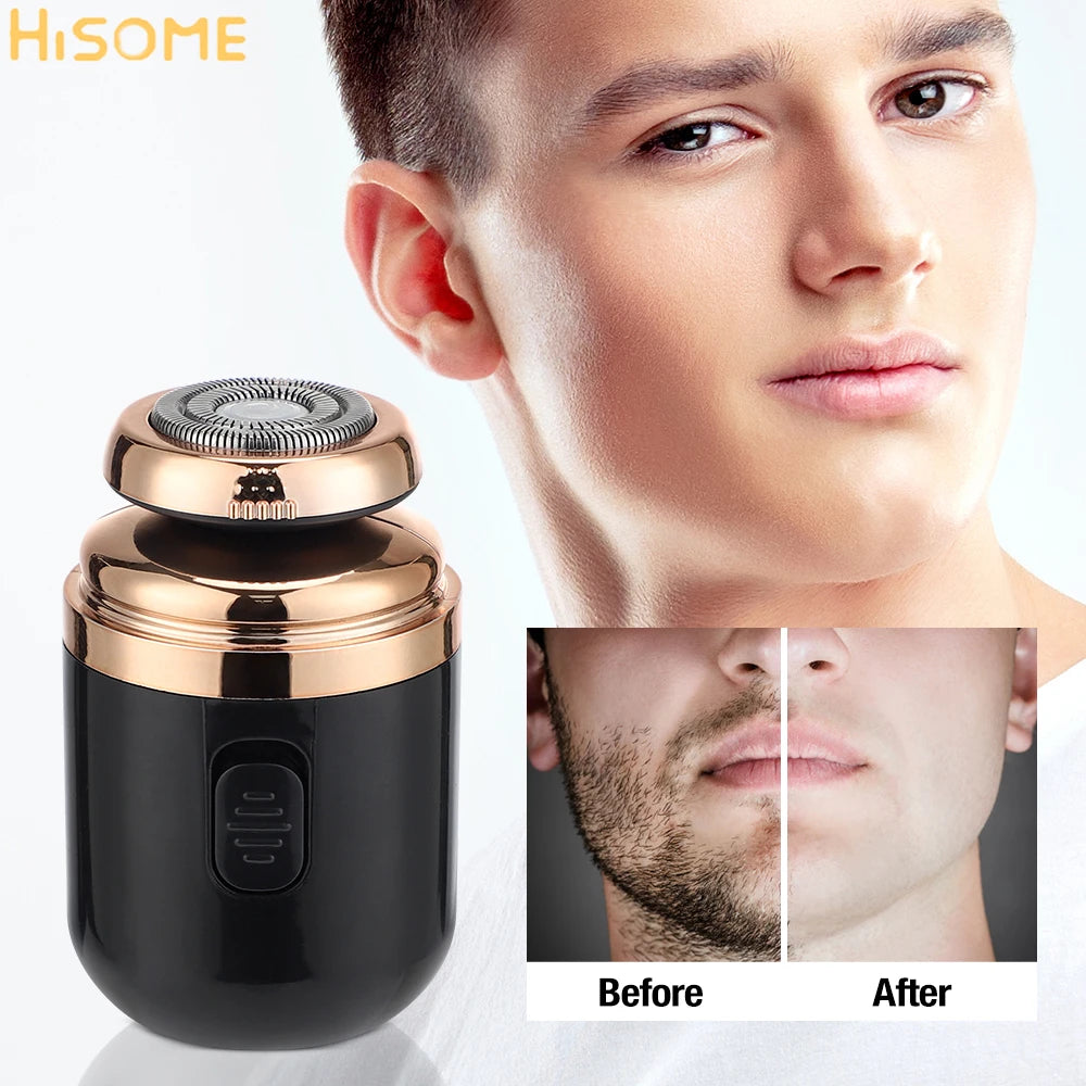 Mini Electric Shaver For Men Razor Portable Travel Hair Trimmer Electric Beard Scraper Knife Painless Shaving USB Rechargeable