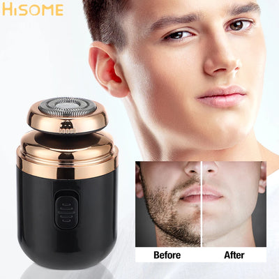 Mini Electric Shaver For Men Razor Portable Travel Hair Trimmer Electric Beard Scraper Knife Painless Shaving USB Rechargeable