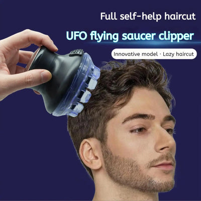 Wireless circular hair clipper with LED display, 2025 new circular fast hair clipper, 3-12mm length adjustable self-hair kit