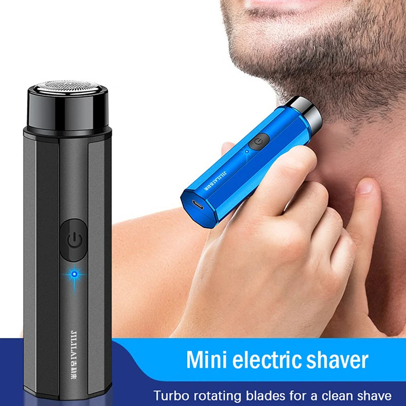 Mini Electric Shaver For Men Portable Electric Razor Beard Knife USB Charging Men's Shavers Face Body Razor Shaving Machine