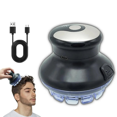 Wireless circular hair clipper with LED display, 2025 new circular fast hair clipper, 3-12mm length adjustable self-hair kit