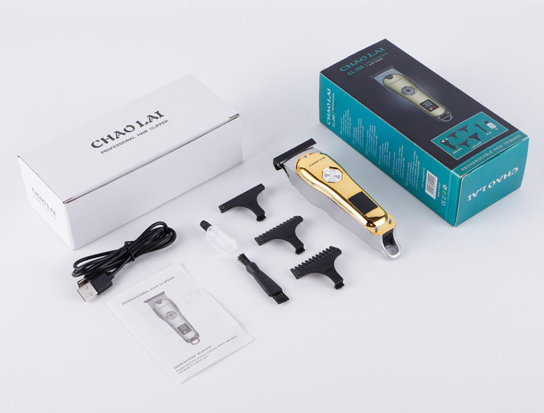 Hair Clipper T-Blade Hair Trimmer Electric Beard Trimmer Cordless Wireless Rechargeable Shaving Machine For Men