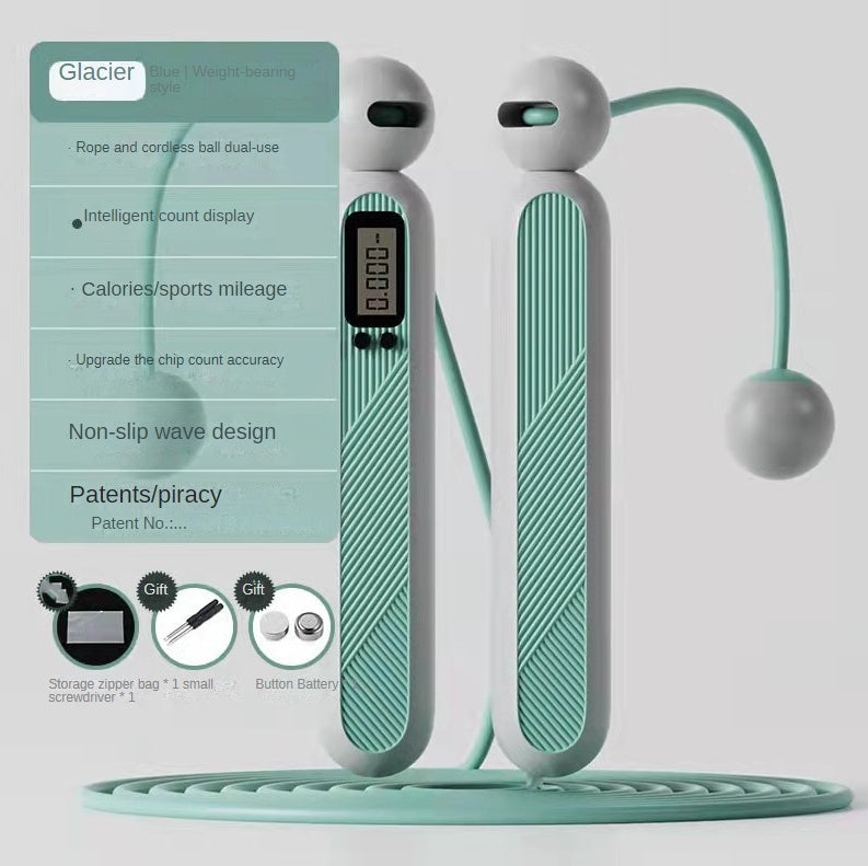 Cordless Dual-purpose Electronic Counting Skipping Rope