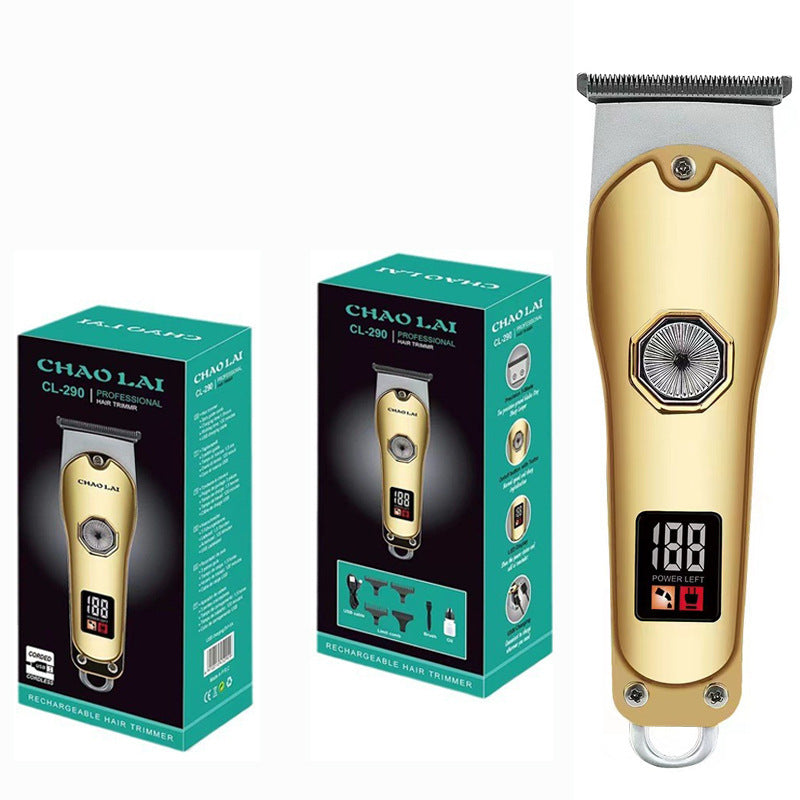 Hair Clipper T-Blade Hair Trimmer Electric Beard Trimmer Cordless Wireless Rechargeable Shaving Machine For Men